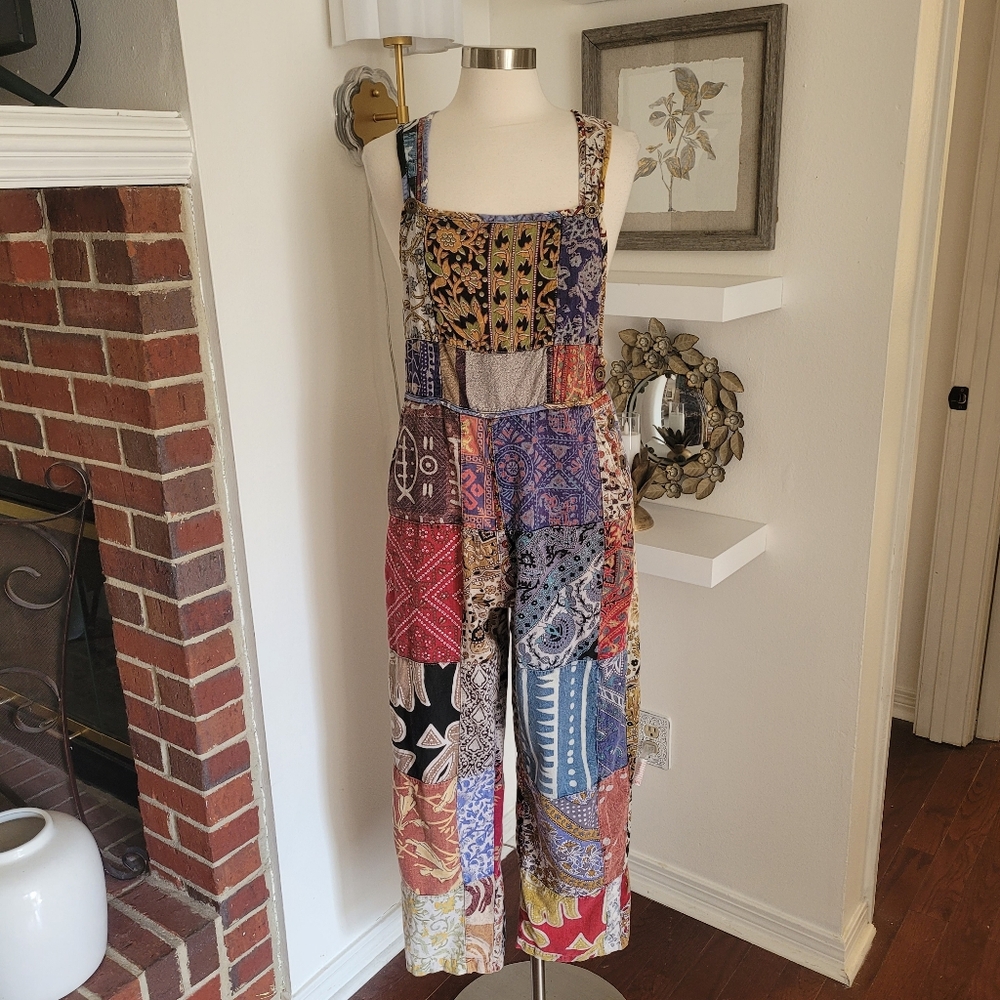 Sacred Threads Patchwork Jumpsuit With Multicolor… - image 1